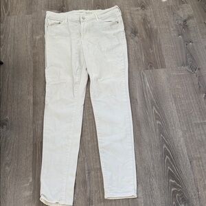 Old Navy Off-White Rockstar Jeans